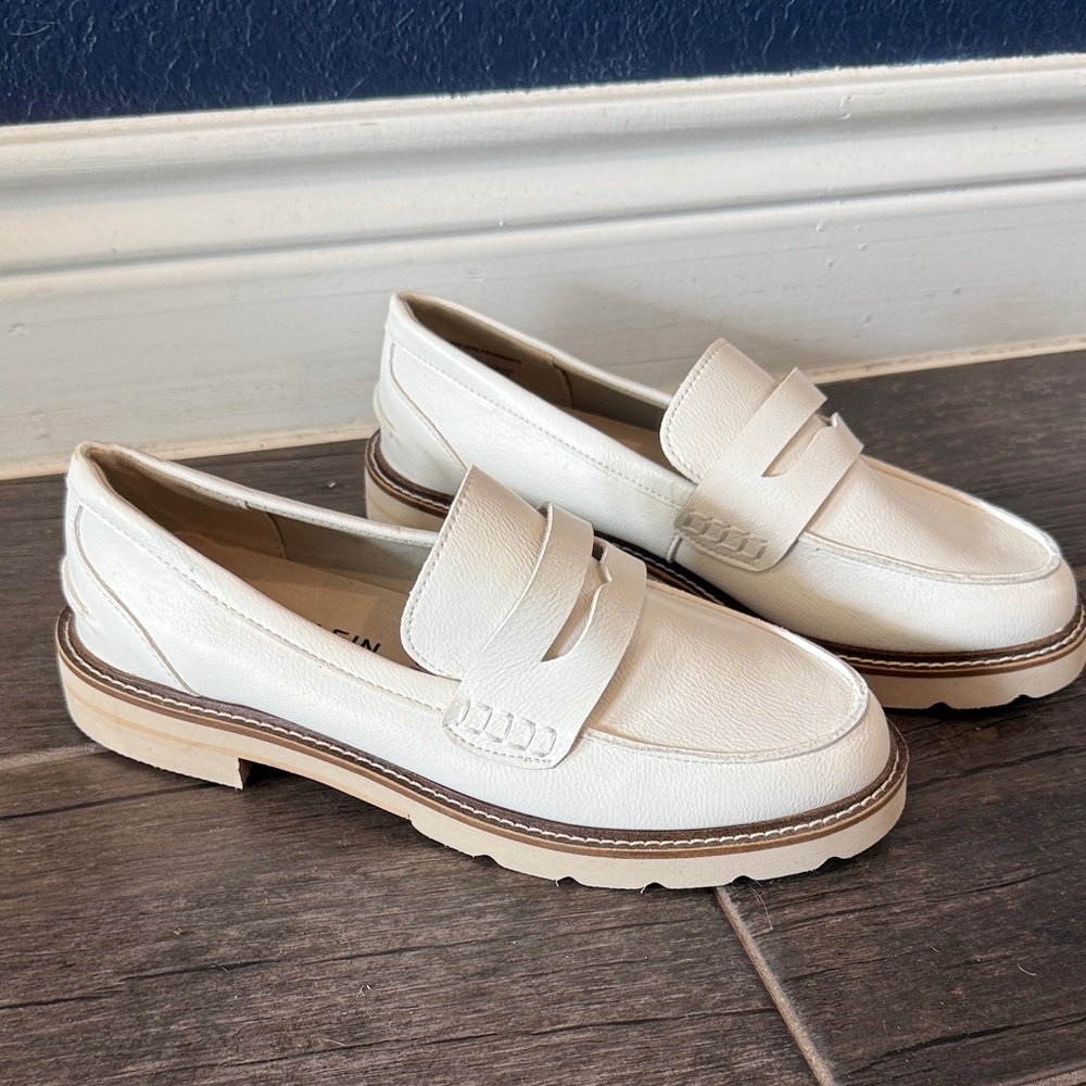 Classic White Loafers